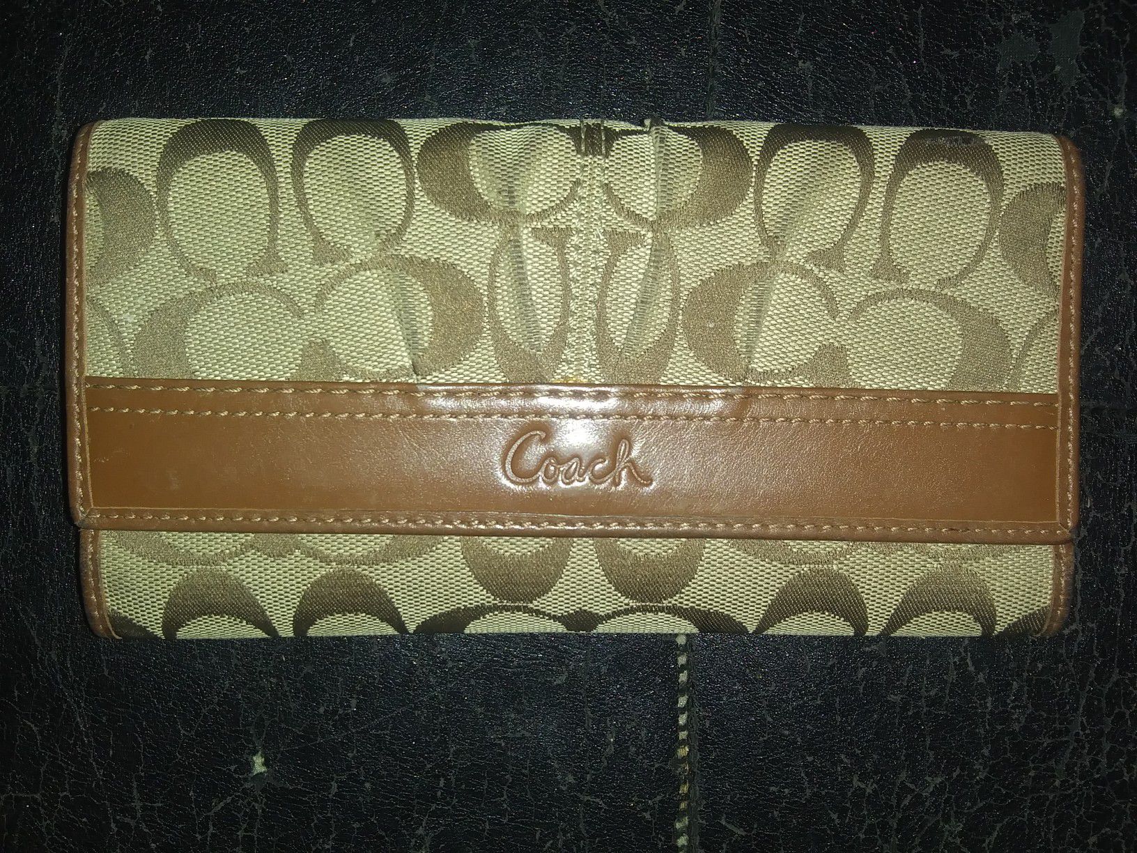Tan and Brown Coach wallet