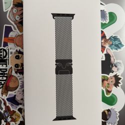 Apple Watch Ultra Black Titanium Milanese Loop Band Size Medium