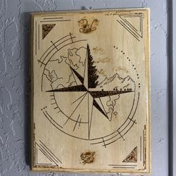 Burned Wood Engraving Art