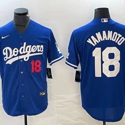 Men's Yamamoto Dodgers Jersey (Large)