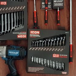 Double Box Ratcheting 10 Thru 19 MM/ 12 Pc Set Flex Head Ratchetsmetric 