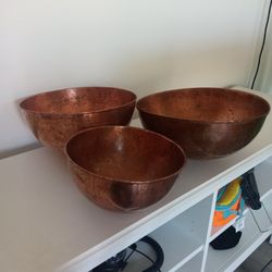 Copper Bowls 