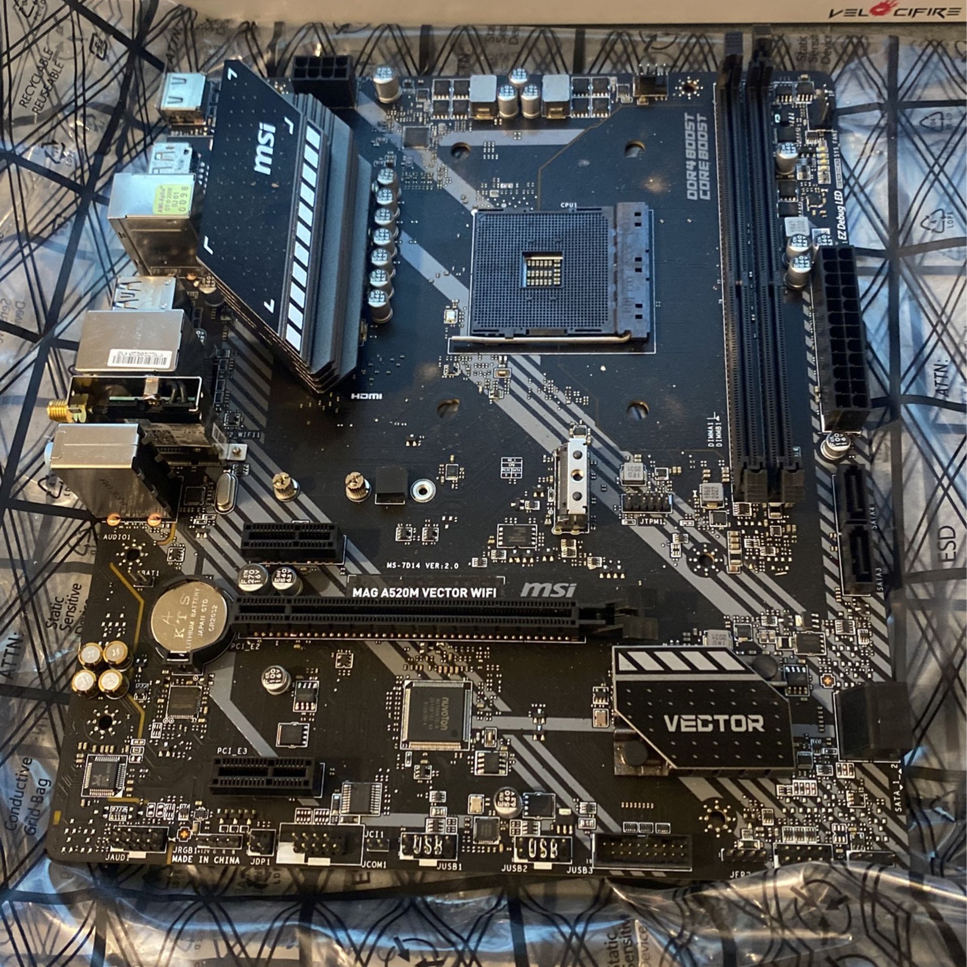 A520 Msi Mag A520m Vector Wifi Gaming Motherboard A520m Bazooka