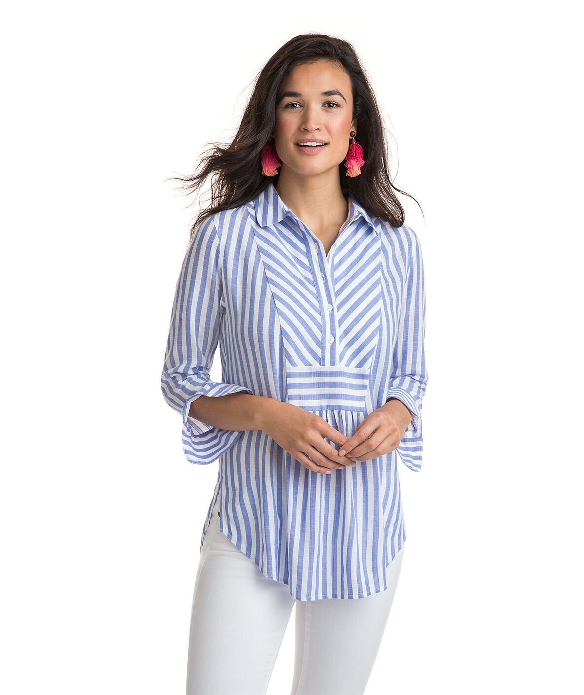 NWT vineyard vines stripe mix popover tunic