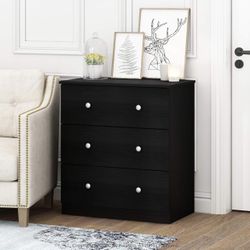 Brand New Tidur Simple Design Dresser, 3-Drawer Knob, Americano