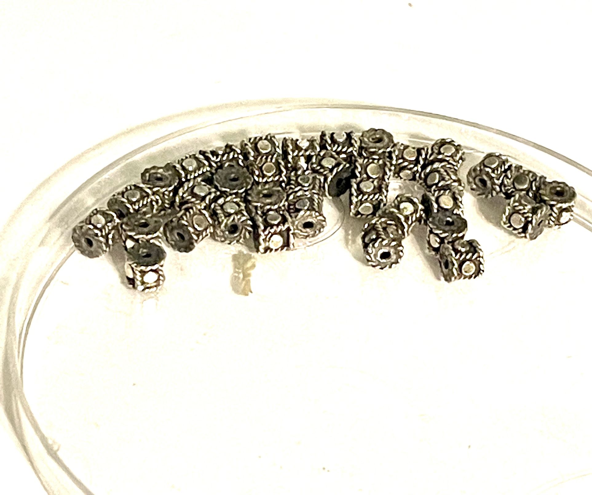 Lot Of Decorative Sterling Beads