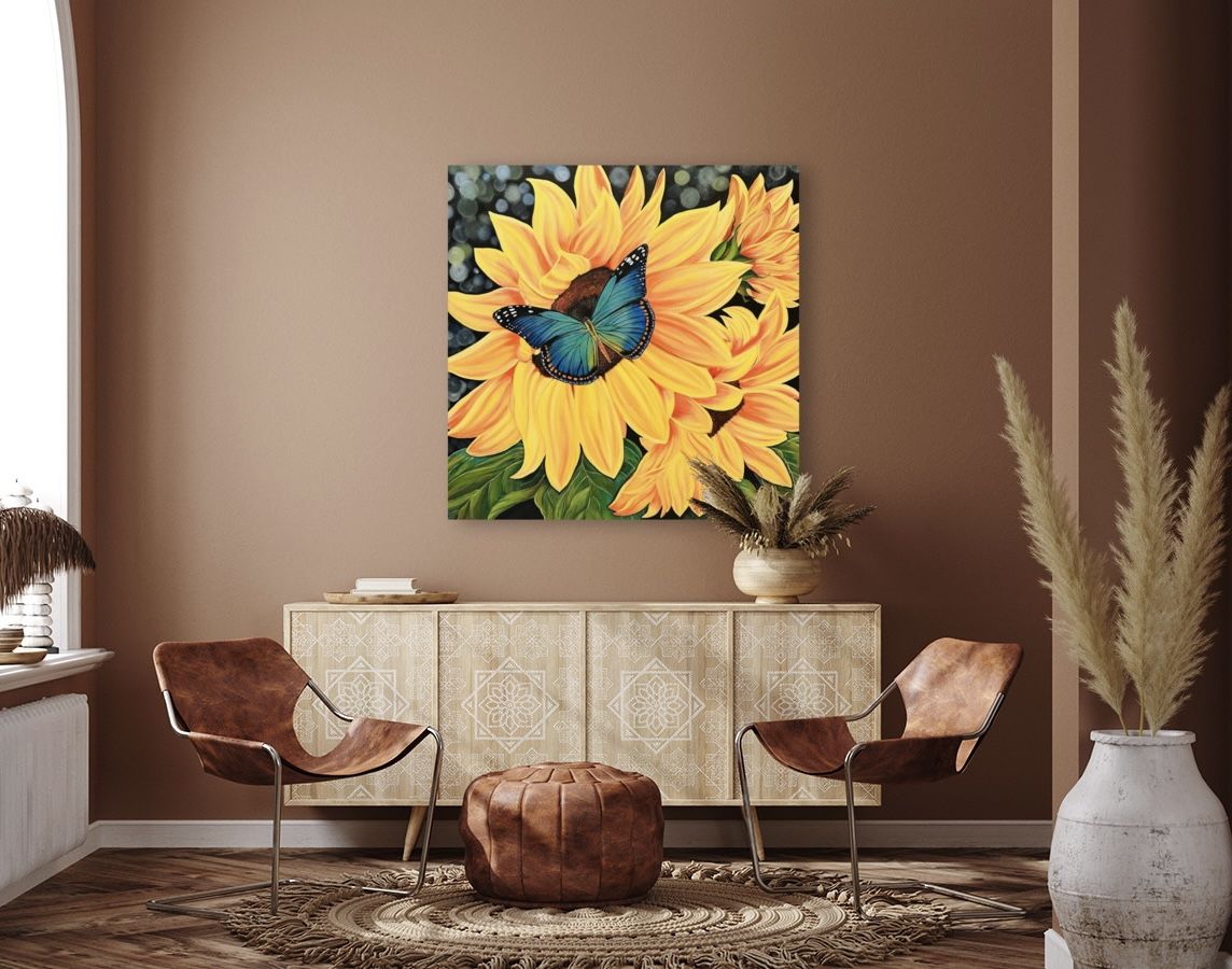 New canvas sunflowers painting