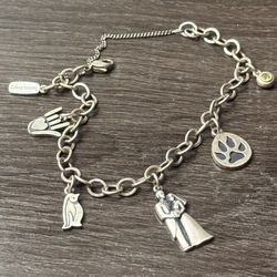James Avery 925 Sterling Silver Charm Bracelet