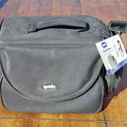 Opteka BLACK CANVAS Photo / Video Camcorder Camera Carrying Bag w/ Handle.