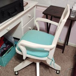 PB Teen White Desk And Chair