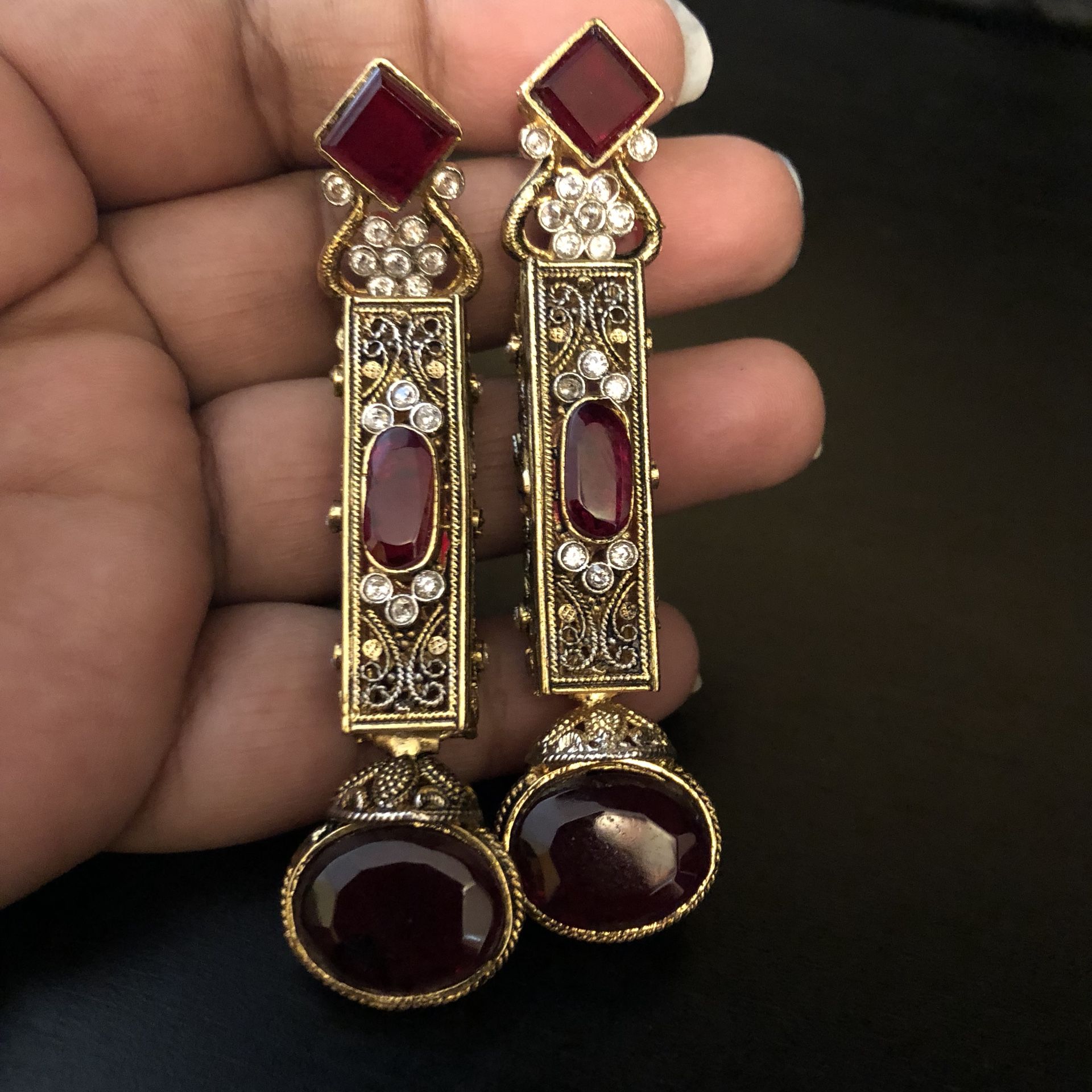 Beautiful gold plated earrings