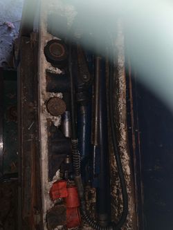 Porta-Power" system hydraulic ram, pump, hoses, and various attachments