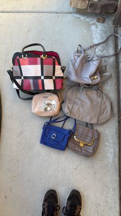 6 Handbags Purses Nine West Bella Russo Backpack Lulu 
