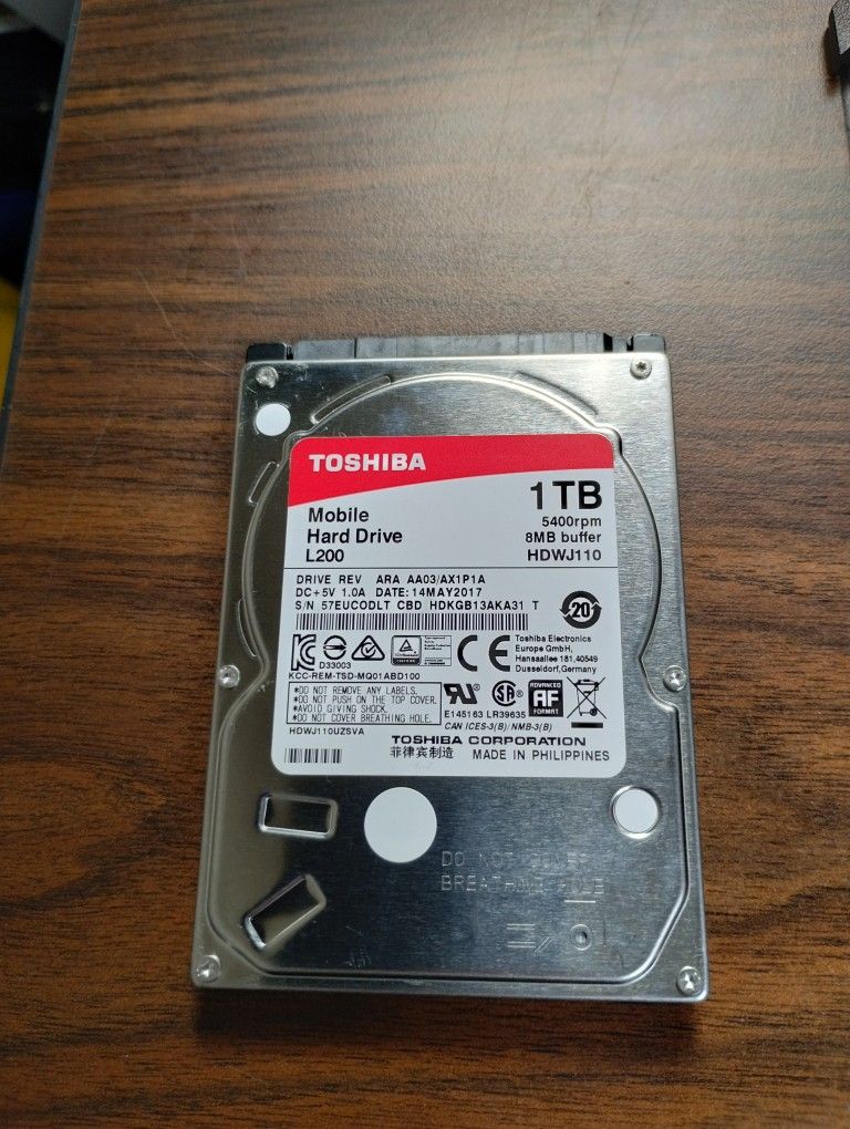 1Tb Hard Drive 2.5