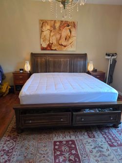 King size bed and mattress