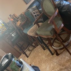 Rustic High Bar Chairs