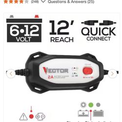 VECTOR 2 Amp Battery Charger/Maintainer