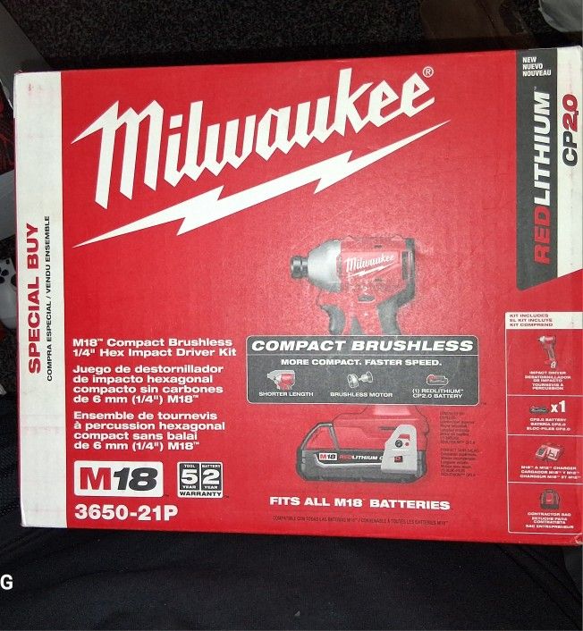 Milwaukee M18 Brushless Drill