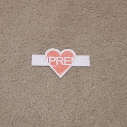 Supreme Hearts Stickers
