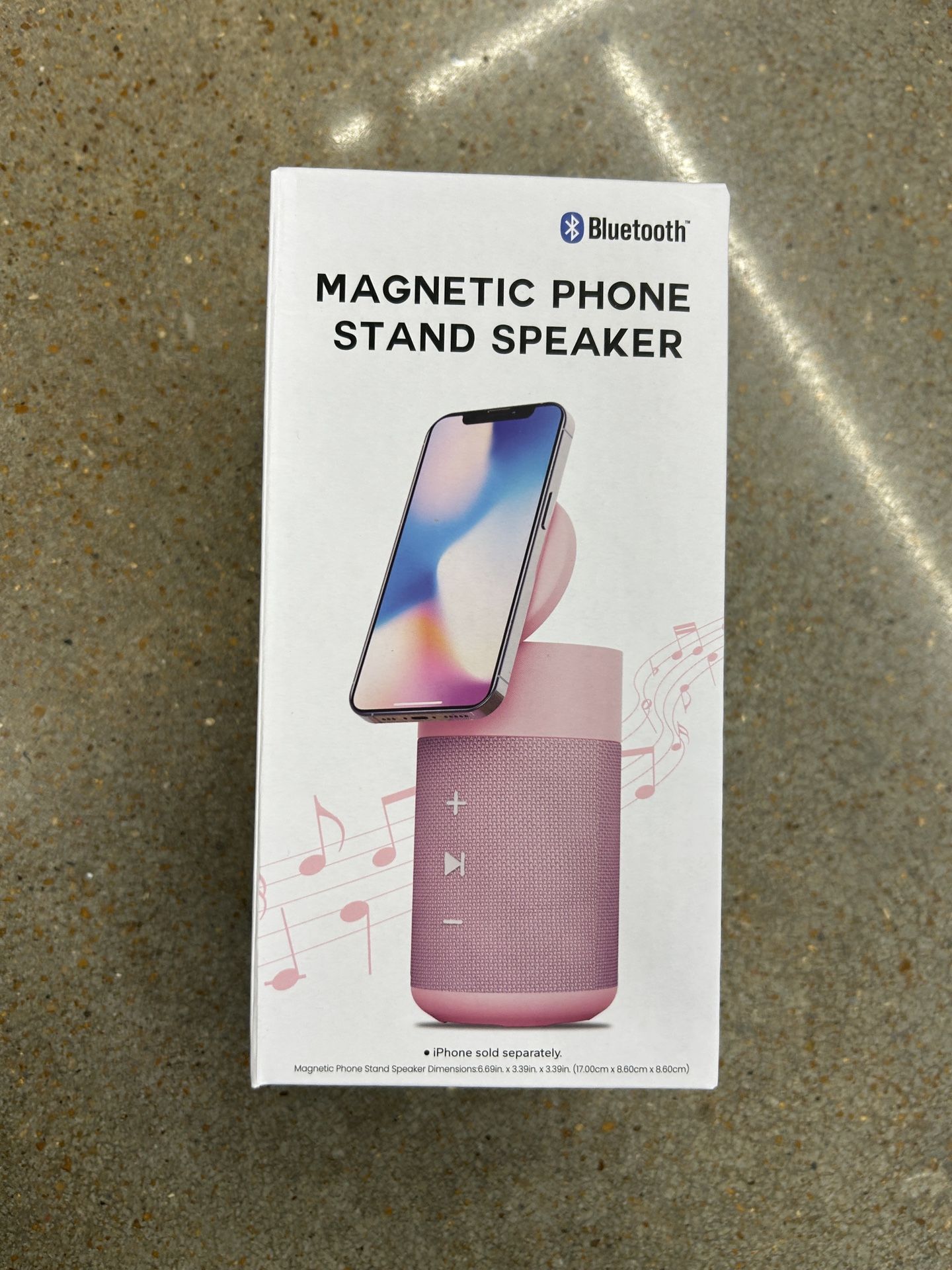 NWT Bluetooth Magnetic Phone Stand Speaker - Pink