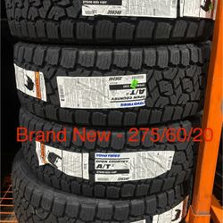 (4) - 275/60/20 Toyo Open Country A/T III Tires
