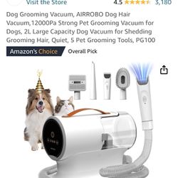 Airrobro Dog Groomer Vacuum New In Box