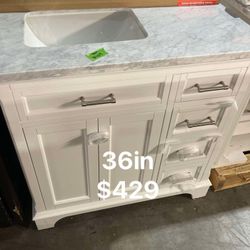 36in Bathroom Vanity With Top
