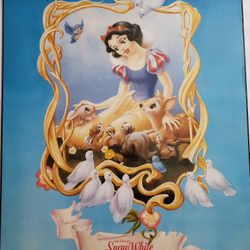 Disney Snow White Poster Vintage New 