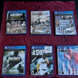 ps4 games/ nba2k/ Gta/ Cod