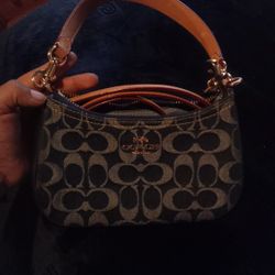 Coach Purse , Blue Denim , 