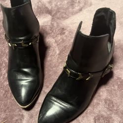 Sophie Sue Black Leather Boots -7