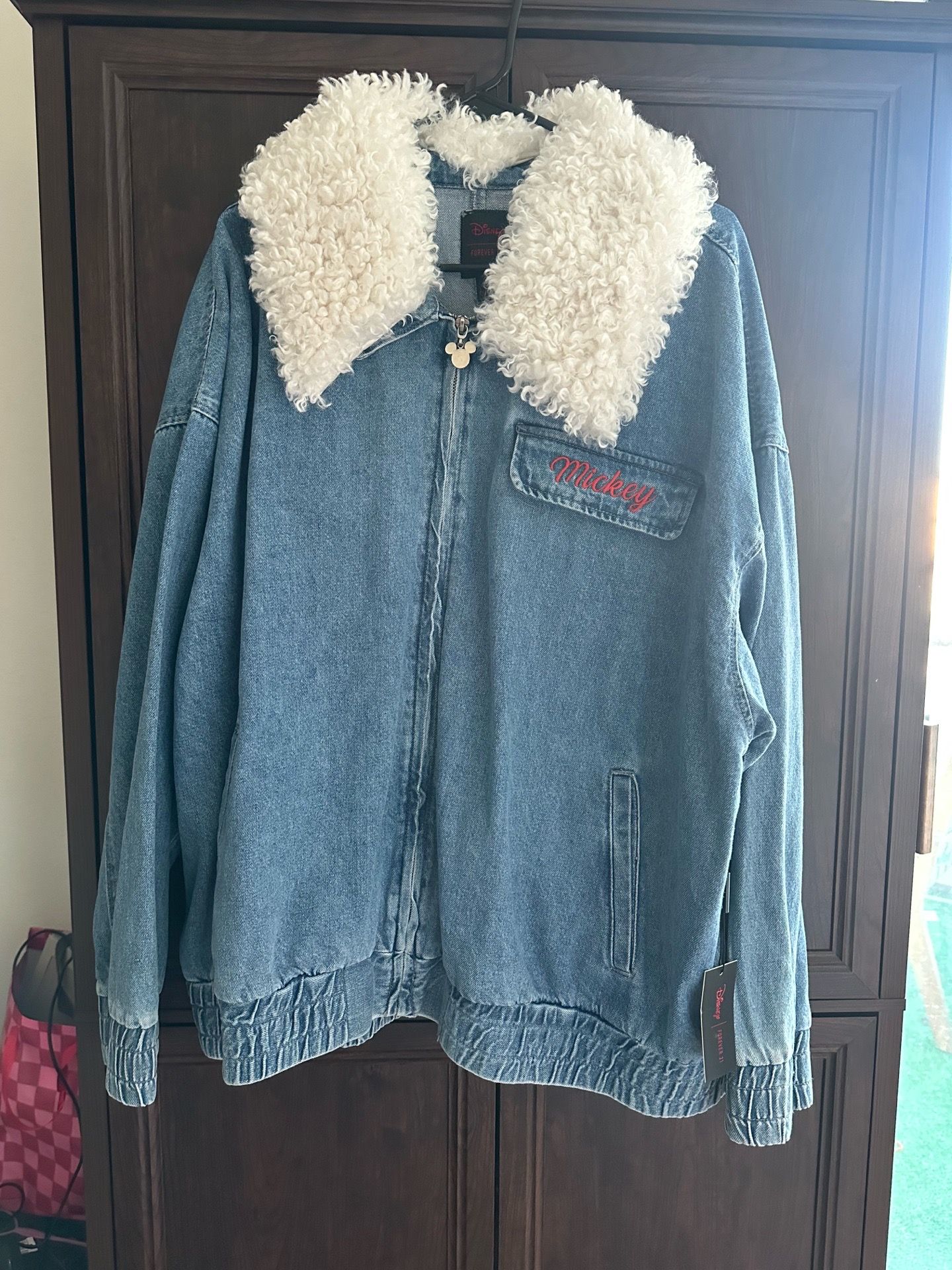 Disney x Forever 21 denim bomber jacket