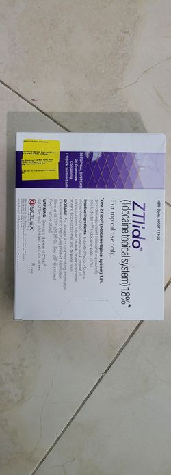 ZTLIDO lidocaine Topical system 1.8%
