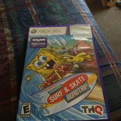 SpongeBob's Surf & Skate Road trip Xbox 360 Video Game