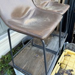 Faux Leather Stools