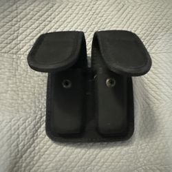 Bianchi Double Magazine Pouch Holder Nylon, Size 2 Duty Gear, Black