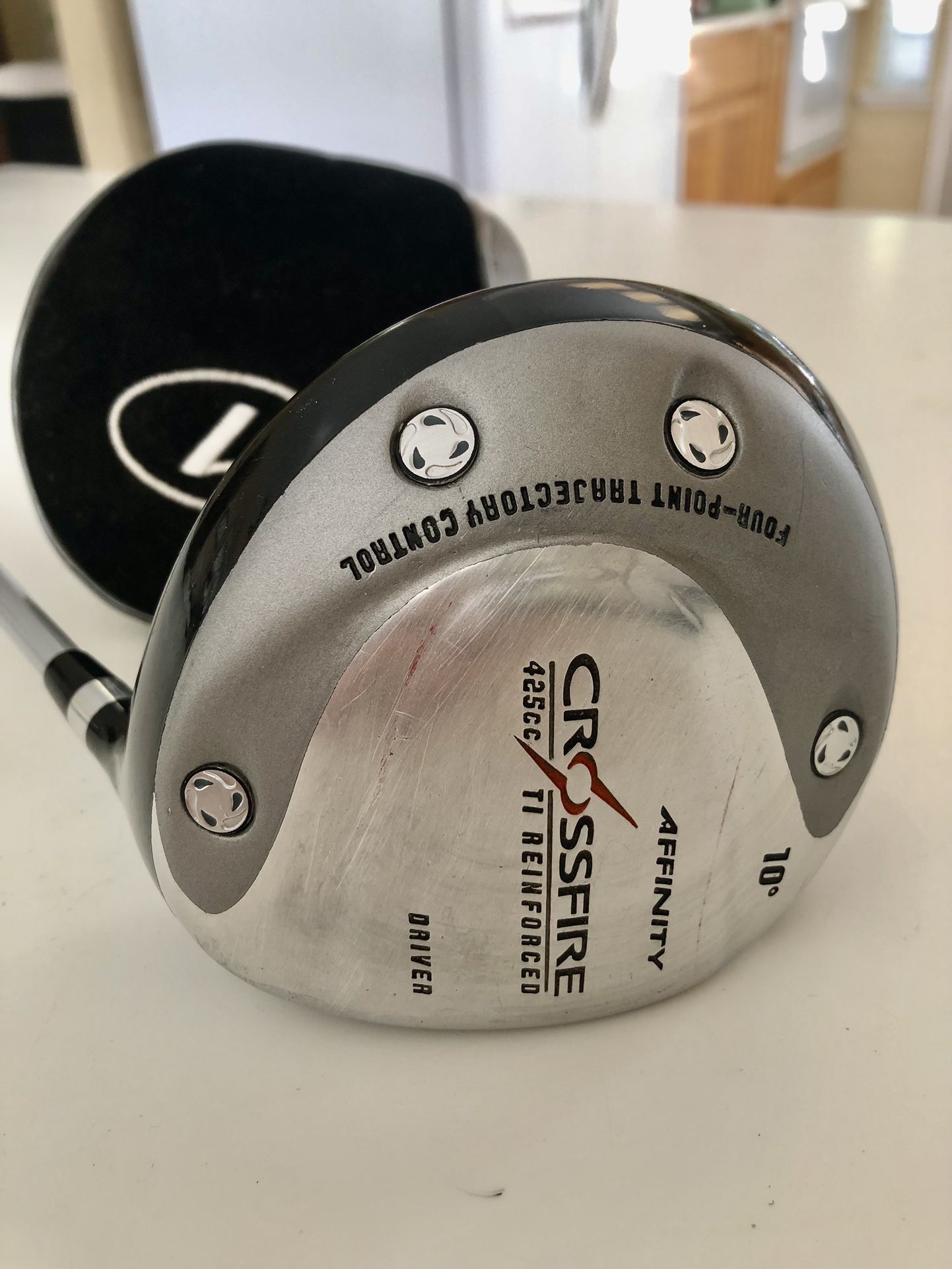 Affinity Crossfire 425cc TI Reinforced Driver Four Point Trajectory Control. Come With Head Cover