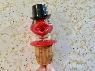 1940s Schenley Swallow Red Bird Bottle Stopper / Pourer Barware Advertising Memorabilia