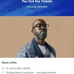 Black Coffee Concert