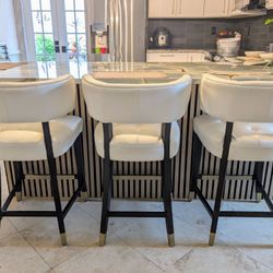 Set Of 3 Counter Chairs Stools