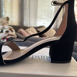 Women’s Dress Shoes Black Low-Chunk 7.5