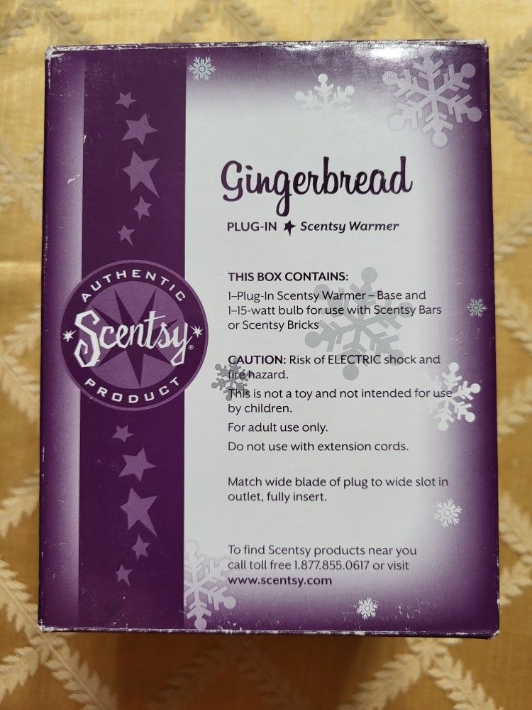 Retired Scentsy Gingerbread Warmer