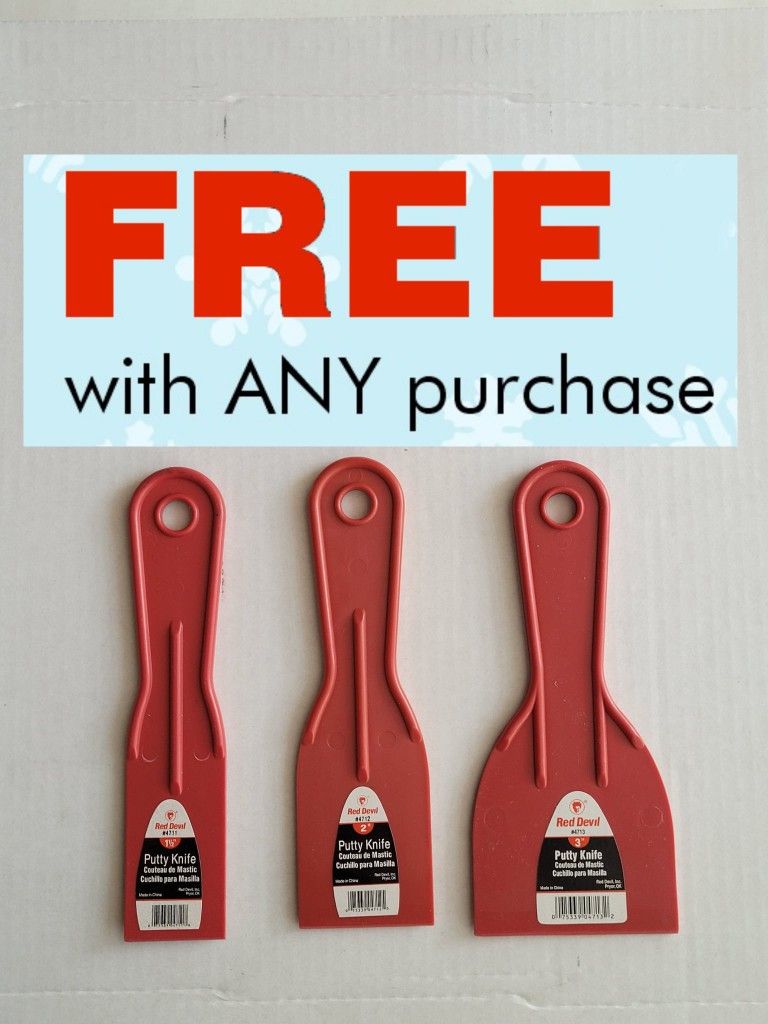 Free 3 Pc Putty Knife Set With Purchase 