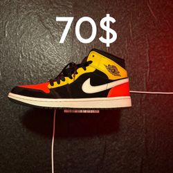 Jordan 1 Mid Amarillo Size 8 — $70 OBO — Bellefontaine — CASH ONLY