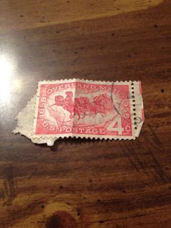 Overland Mail Postage Stamp!!!