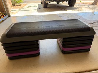 The Step Aerobic Platform with 8 Risers – Gym Quality