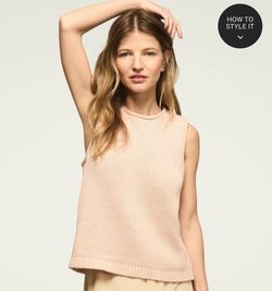 Lucky Brand sweater tank -100%cotton