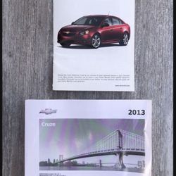 2013 Cruse Owners Manual Plus With Getting To Know Your Cruze