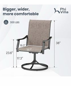 Patio chairs - brand new set of 4 chairs