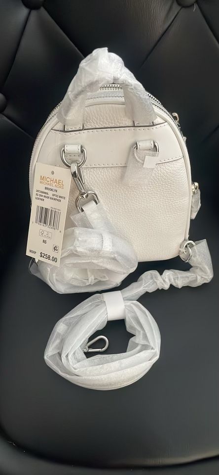 Michael Kors Mini Leather Convertible Messenger Backpack
